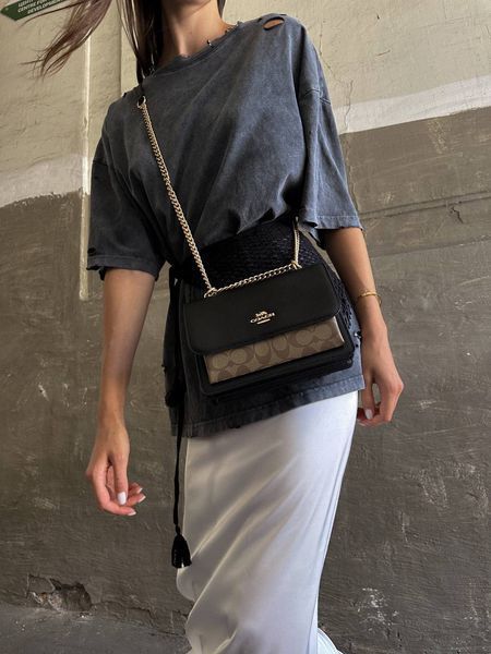 Coach Mini Klare Crossbody in Signature Canvas Black/Brown [оригінальна брендована коробка] pr0067 фото