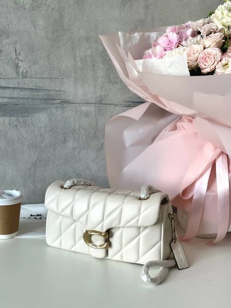 Coach Tabby Shoulder Bag With Quilting Milk [оригінальна брендована коробка] со9003 фото