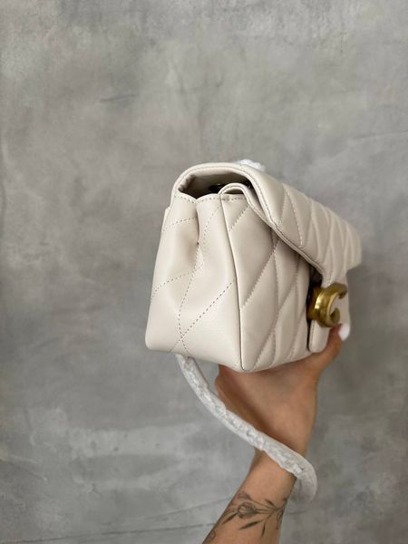 Coach Tabby Shoulder Bag With Quilting Milk [оригінальна брендована коробка] со9003 фото