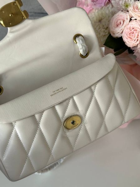 Coach Tabby Shoulder Bag With Quilting Milk [оригінальна брендована коробка] со9003 фото