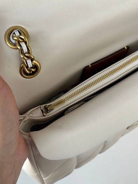 Coach Tabby Shoulder Bag With Quilting Milk [оригінальна брендована коробка] со9003 фото
