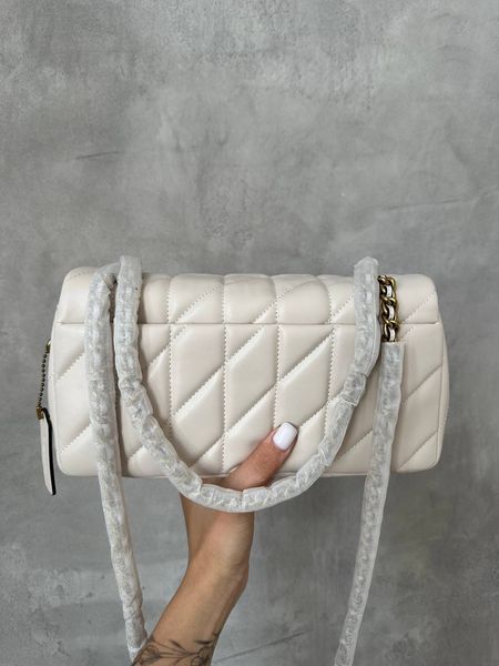 Coach Tabby Shoulder Bag With Quilting Milk [оригінальна брендована коробка] со9003 фото