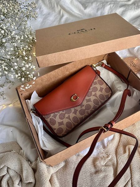 COACH Women's Wyn Crossbody Handbag Brown [крафт коробка] pr0089 фото