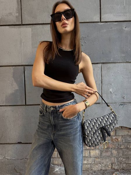 Dior Saddle Bag with Strap Blue Dior Oblique Jacquard [звичайна бренд коробка] pr0014 фото