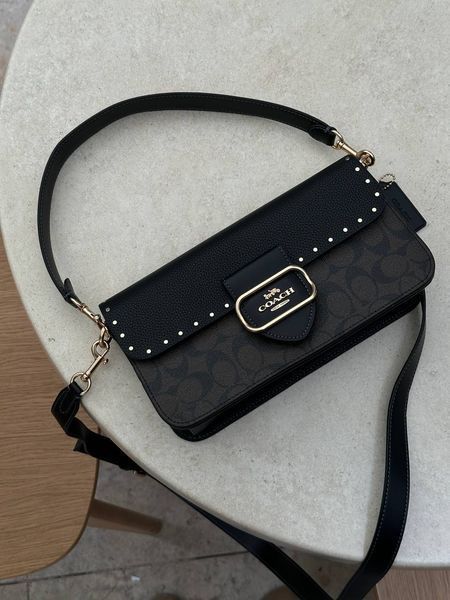 Morgan Crossbody In Colorblock Signature Canvas With Rivets pr23331 фото