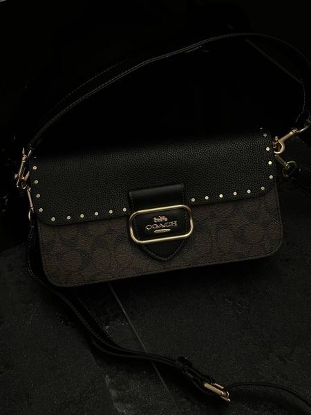 Morgan Crossbody In Colorblock Signature Canvas With Rivets pr23331 фото