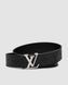 Louis Vuitton Shadow 40mm Belt Black/Silver &mdash; шкіряний ремінь із фірмовим тисненням  6617333 фото 4