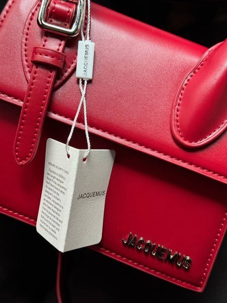 Jacquemus Le Chiquito Moyen Boucle Red pr1027 фото