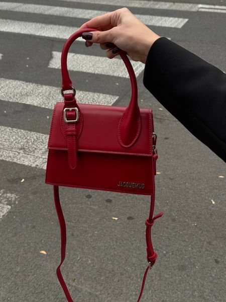Jacquemus Le Chiquito Moyen Boucle Red pr1027 фото