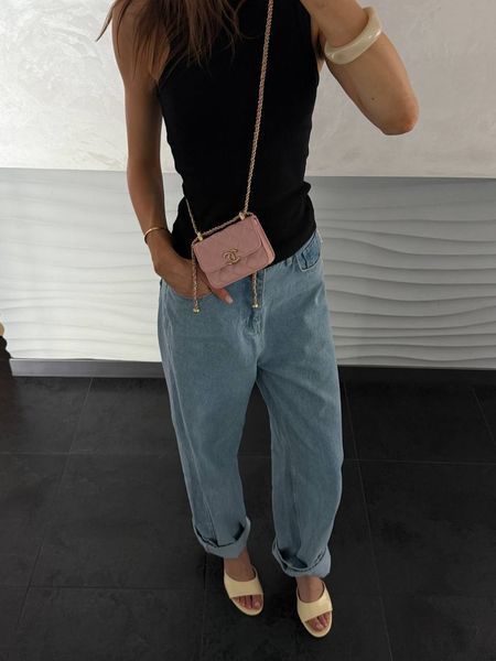 Chanel Calfskin Quilted Perfect Fit Wallet On Chain Mioni pink Магнітна Коробка pr8009 фото