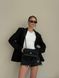 Chanel Classic 1.55 Small Single Flap in Black/Silver [Коробка магніт] pr002923 фото 11