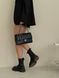 Chanel Classic 1.55 Small Single Flap in Black/Silver [Коробка магніт] pr002923 фото 20