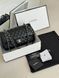 Chanel Classic 1.55 Small Single Flap in Black/Silver [Коробка магніт] pr002923 фото 13