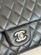 Chanel Classic 1.55 Small Single Flap in Black/Silver [Коробка магніт] pr002923 фото 4