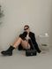 Chanel Classic 1.55 Small Single Flap in Black/Silver [Коробка магніт] pr002923 фото 10