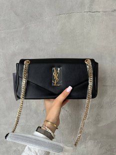 Saint Laurent Calypso In Plunged Lambskin Black ysl9001 фото