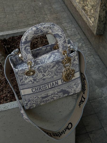 Christian Dior Medium Lady D-Lite Bag Light Grey [оригінальна коробка] pr01243 фото