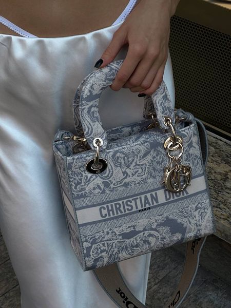 Christian Dior Medium Lady D-Lite Bag Light Grey [оригінальна коробка] pr01243 фото
