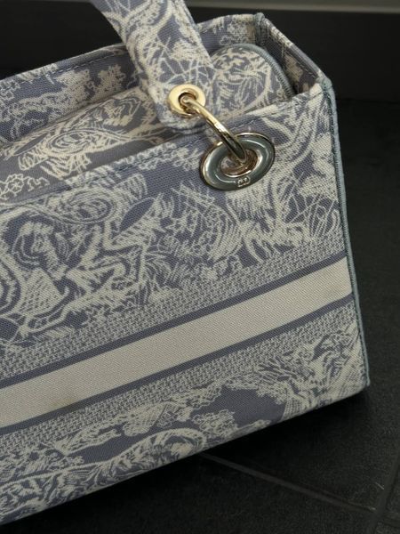 Christian Dior Medium Lady D-Lite Bag Light Grey [оригінальна коробка] pr01243 фото