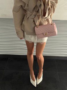 Chanel Classic 2.55 Medium Double Flap in Pink PREMIUM [ [Коробка магніт]] pr6299 фото