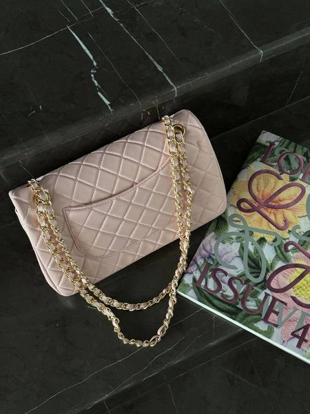 Chanel Classic 2.55 Medium Double Flap in Pink PREMIUM [ [Коробка магніт]] pr6299 фото