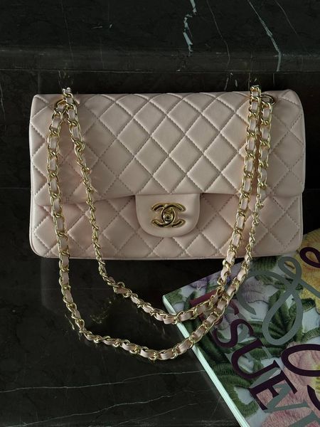 Chanel Classic 2.55 Medium Double Flap in Pink PREMIUM [ [Коробка магніт]] pr6299 фото
