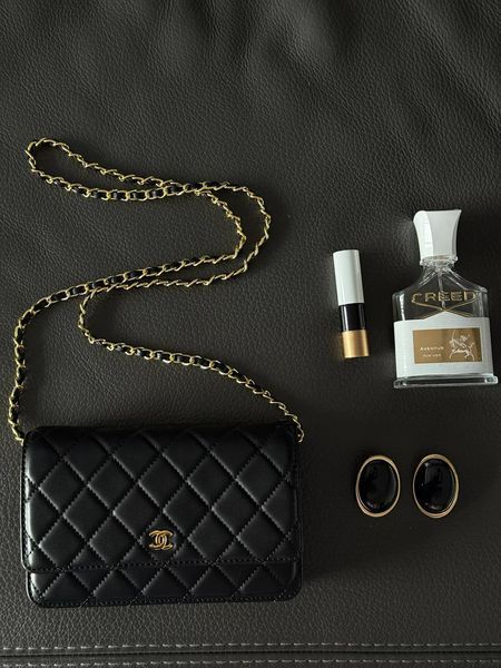 Chanel Classic Wallet on Chain Quilted Caviar Black/Gold Магнітна Коробка pr8010 фото