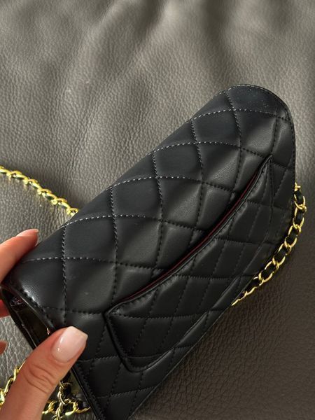 Chanel Classic Wallet on Chain Quilted Caviar Black/Gold Магнітна Коробка pr8010 фото
