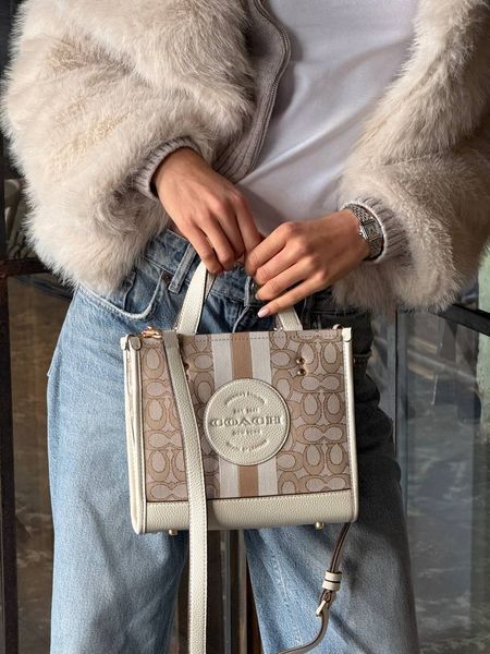 Coach Dempsey Tote in Signature Jacquard with Stripe [оригінальна коробка] pr0165 фото