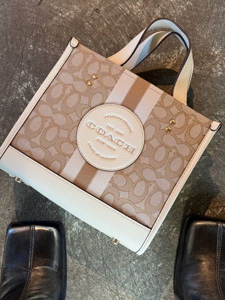 Coach Dempsey Tote in Signature Jacquard with Stripe [оригінальна коробка] pr0165 фото