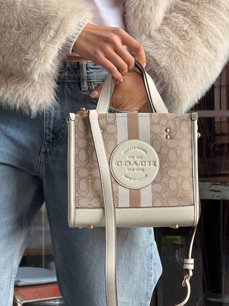Coach Dempsey Tote in Signature Jacquard with Stripe [оригінальна коробка] pr0165 фото