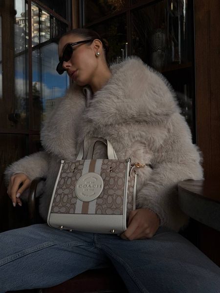 Coach Dempsey Tote in Signature Jacquard with Stripe [оригінальна коробка] pr0165 фото