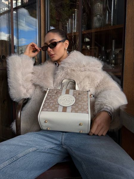 Coach Dempsey Tote in Signature Jacquard with Stripe [оригінальна коробка] pr0165 фото