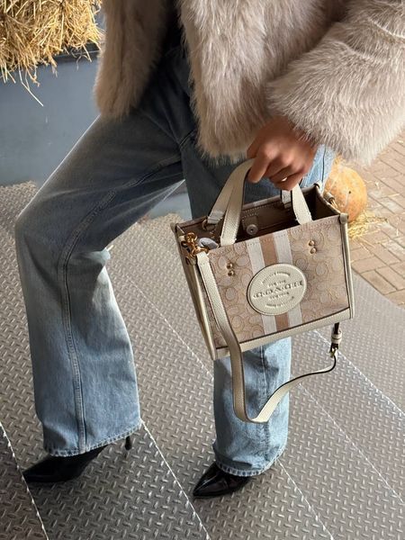 Coach Dempsey Tote in Signature Jacquard with Stripe [оригінальна коробка] pr0165 фото