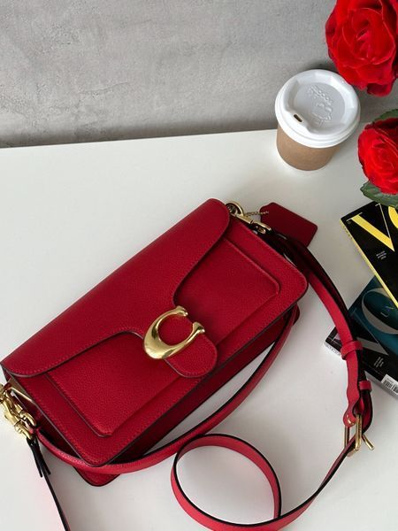 Coach Tabby Shoulder Bag Red [крафтова коробка] pr0092 фото