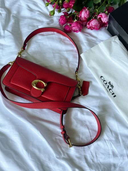 Coach Tabby Shoulder Bag Red [крафтова коробка] pr0092 фото