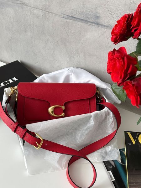 Coach Tabby Shoulder Bag Red [крафтова коробка] pr0092 фото