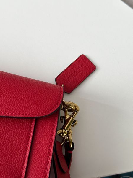 Coach Tabby Shoulder Bag Red [крафтова коробка] pr0092 фото