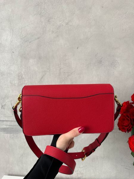 Coach Tabby Shoulder Bag Red [крафтова коробка] pr0092 фото