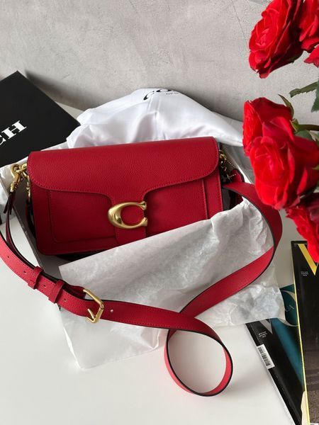 Coach Tabby Shoulder Bag Red [крафтова коробка] pr0092 фото