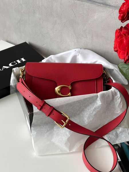 Coach Tabby Shoulder Bag Red [крафтова коробка] pr0092 фото