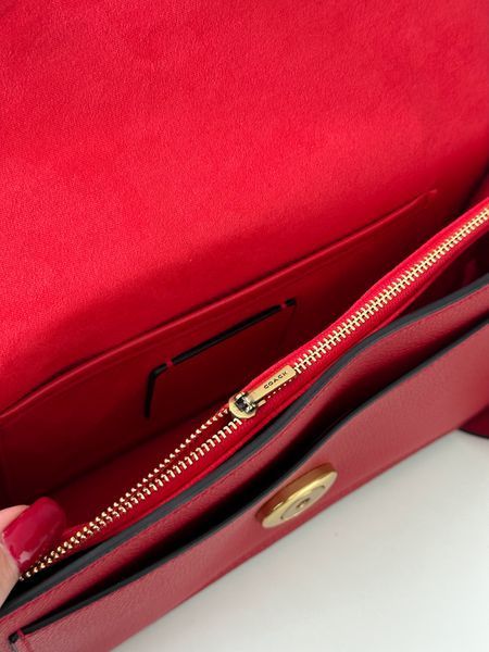 Coach Tabby Shoulder Bag Red [крафтова коробка] pr0092 фото