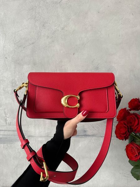 Coach Tabby Shoulder Bag Red [крафтова коробка] pr0092 фото