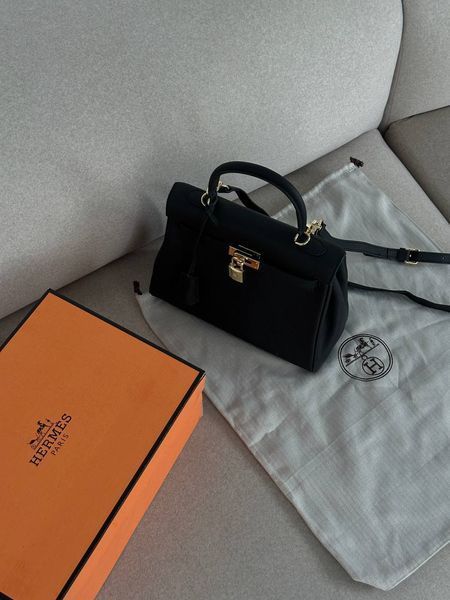 Herm&egrave;s Kelly Black PREMIUM Магнітна Коробка pr00093 фото