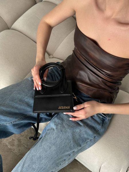 Jacquemus Le Chiquito Noeud Bag Black pr1004 фото