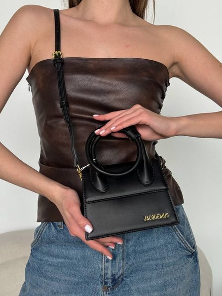 Jacquemus Le Chiquito Noeud Bag Black pr1004 фото