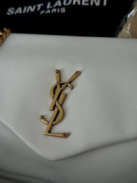 Saint Laurent Calypso In Plunged Lambskin YSL White оригінальна коробка ysl9002 фото