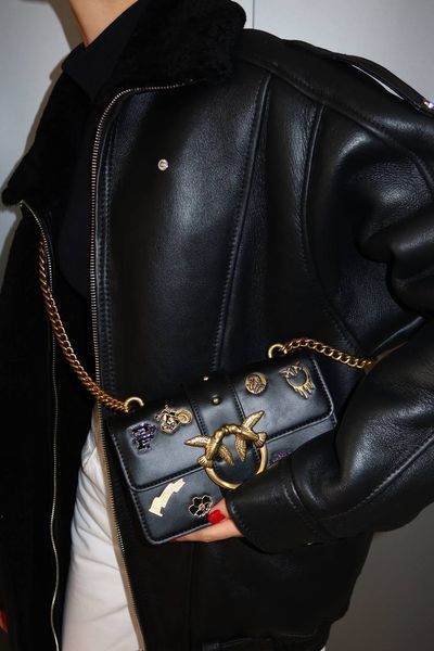 Pinko Mini Love Bag One Simply With Enamel Pin Black [оригінальна коробка] pink1006 фото