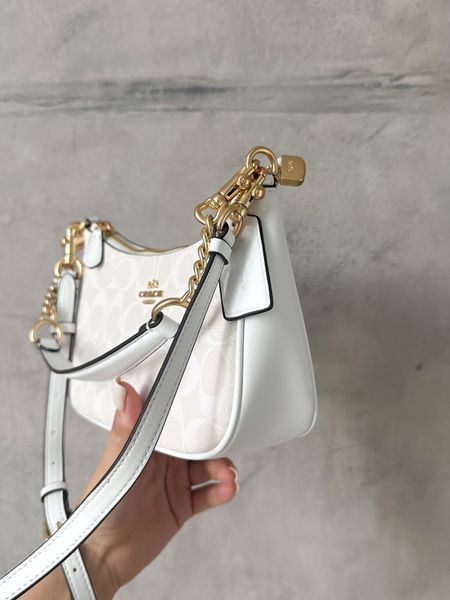 cCoach Teri Shoulder Bag In Signature Canvas Milk крафтова коробка pr97041  фото
