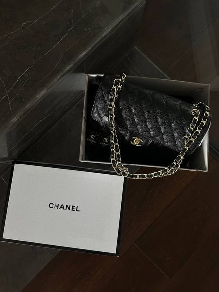 Chanel Classic Medium Flap Bag. PREMIUM Текстурна шкіра [ [Коробка магніт]] pr002920 фото